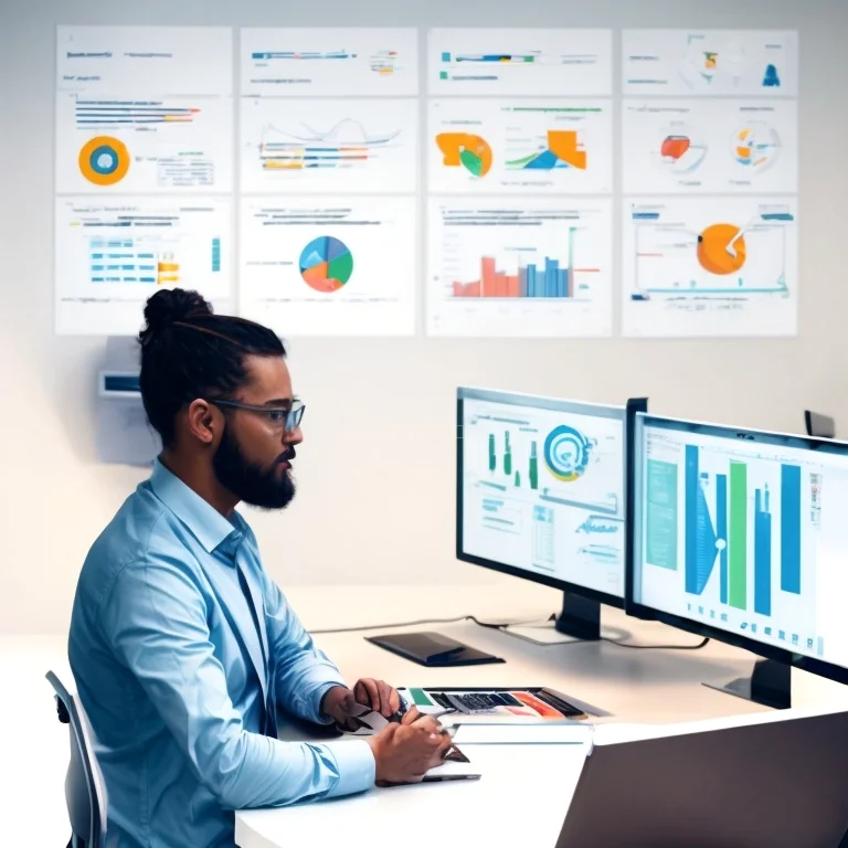 Team collaborating on software architecture blueprint