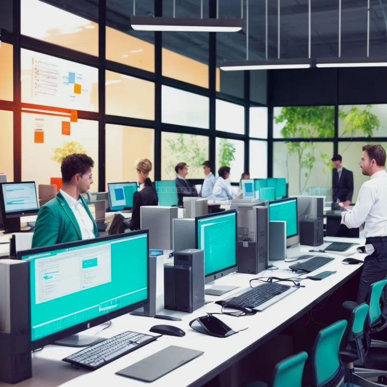 Developers conducting software testing and quality assurance